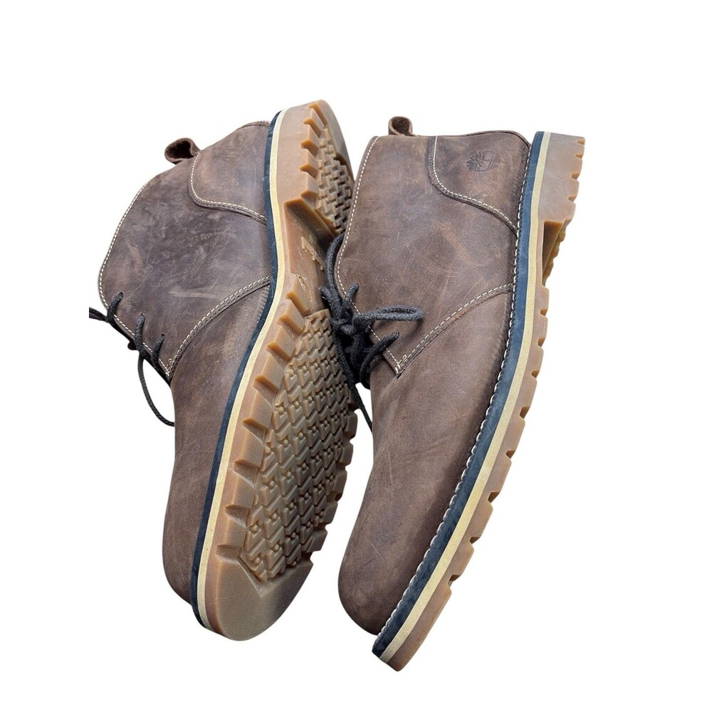 TIMBERLAND A12HY GRANTLY CHUKKA BOOT DARK OILED BROWN LEATHER ORTHOLITE 11.5 - Picture 8 of 10